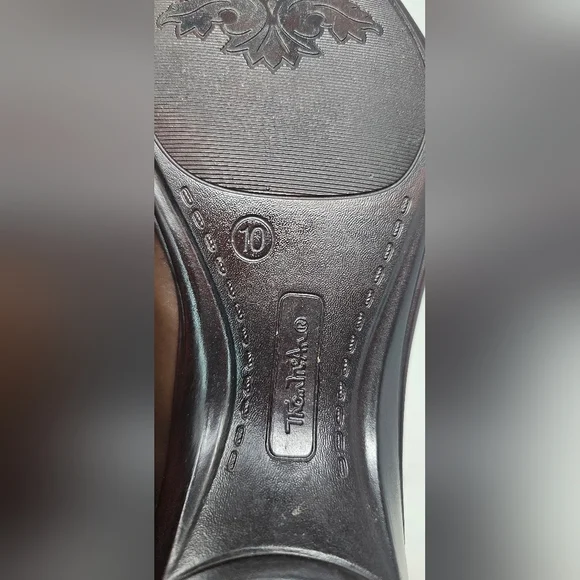 Thom McAn Women's Deidre Brown Leather Casual Comfort Clogs Size 10 - Picture 11 of 16